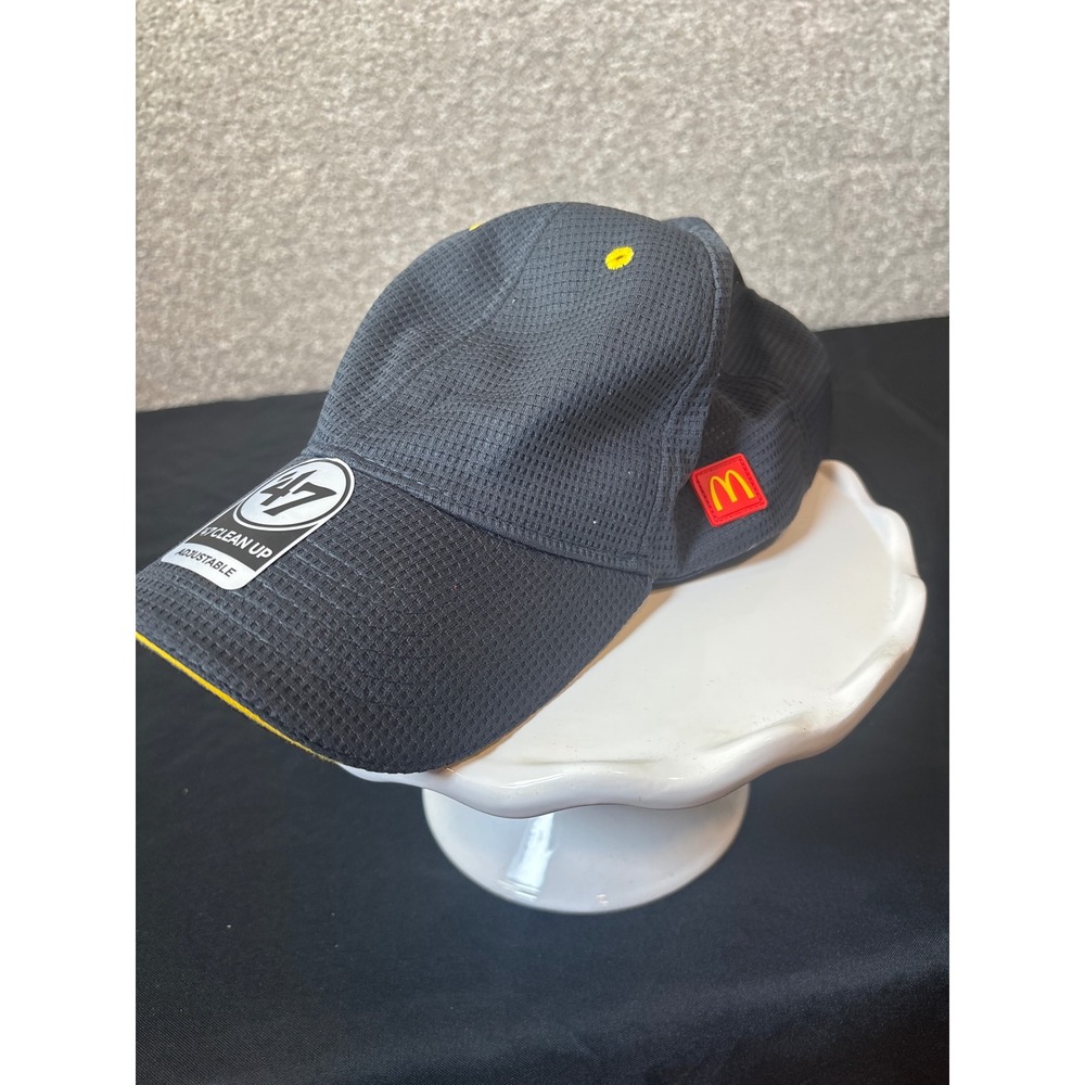 '47 Brand McDonalds Dad Hat Unisex OS Black Waffle Knit Clean Up NEW